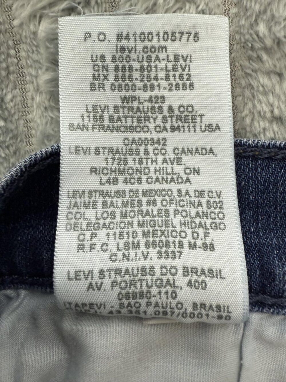 Levi's 515 Capri Jeans Womens 4 Blue Mid Rise Cuffed Crop Stretch Casual Denim - Picture 10 of 10